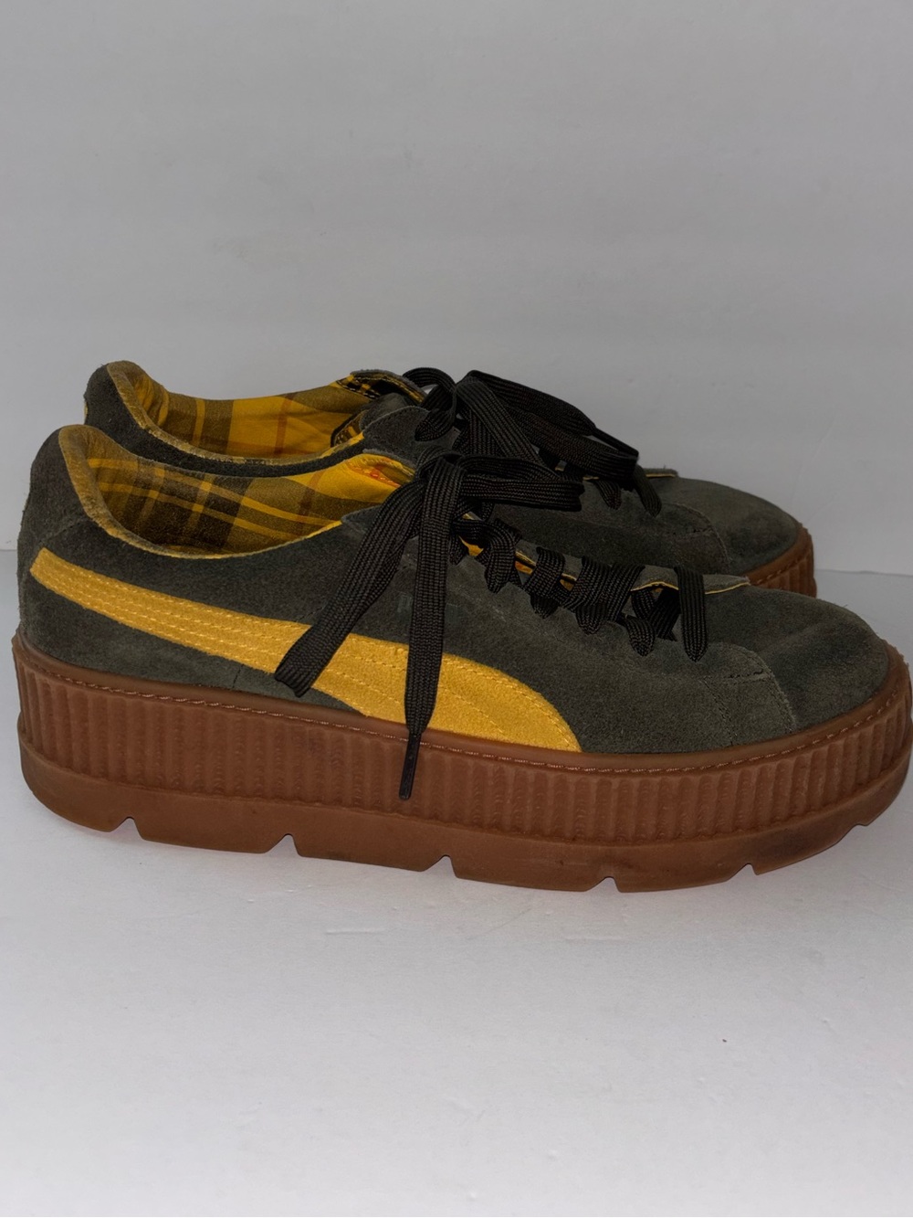 Puma x Fenty Cleated Creeper Rosin Green Platform Sneakers Men’s Sz 13